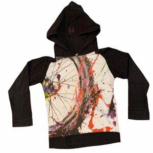 Munster Splatter Print Hooded Lightweight Sweatshirt 5